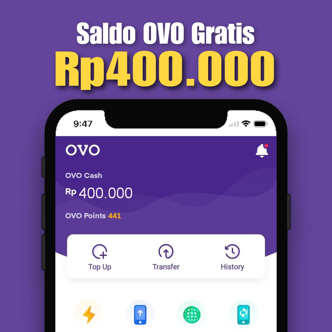 Kode Saldo Ovo Gratis 2020. Daftar dan Ambil Rp400.000 Saldo OVO Gratis