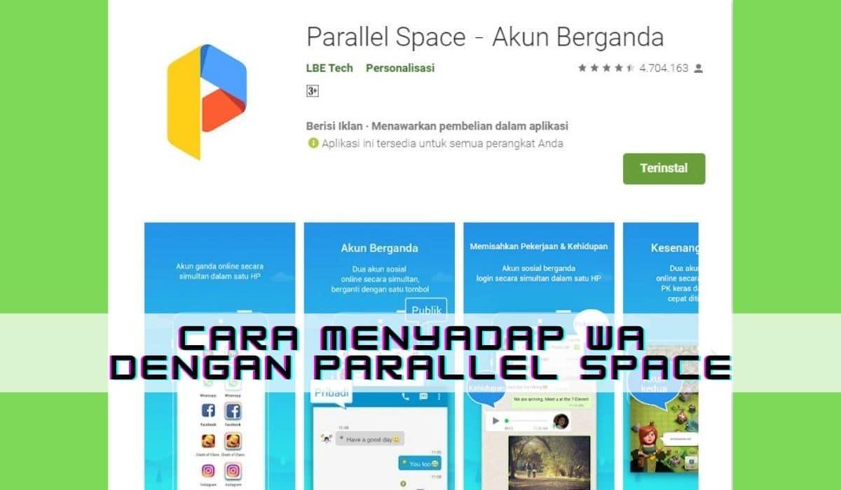 Cara Menyadap Wa Dengan Parallel Space. Cara Menyadap WA Menggunakan Parallel Space Terbukti Berhasil