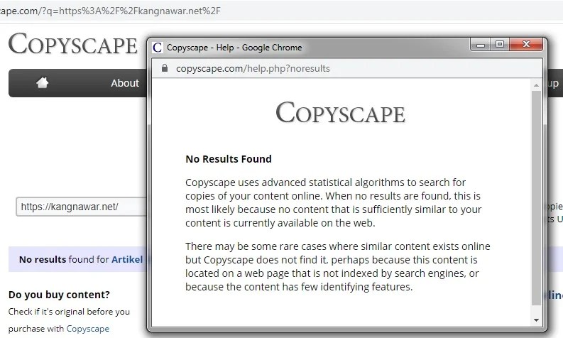 Cara Cek Copy Paste. Cara Cek Artikel Copy Paste, Gunakan Copyscape