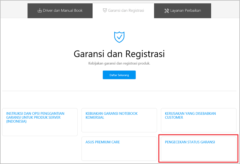 Cara Cek Garansi Laptop Asus. Cara mengetahui tanggal berakhir garansi untuk produk smartphone