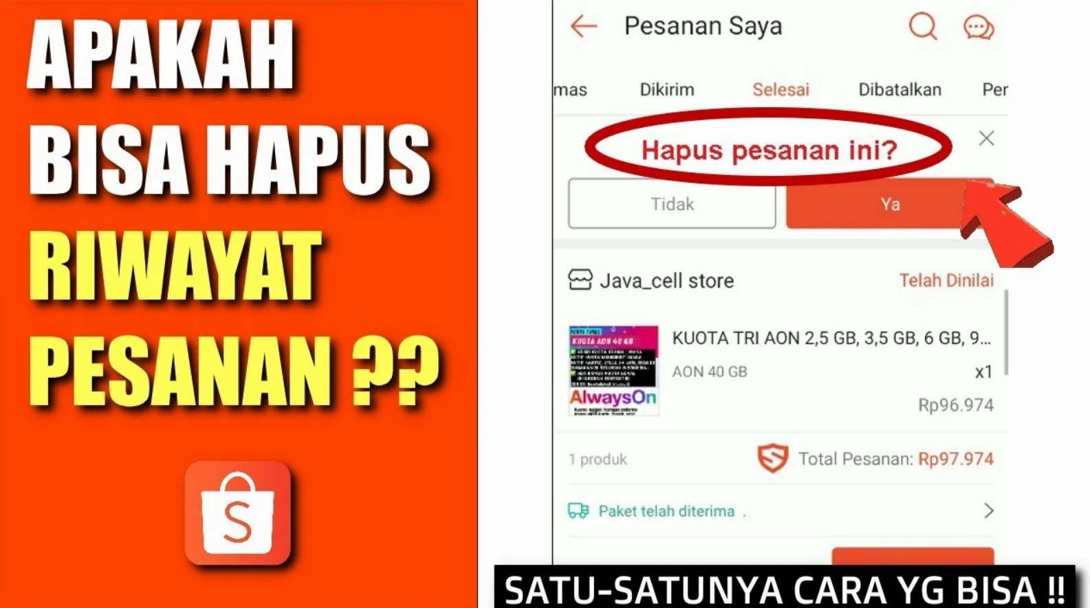 Cara Menghapus Riwayat Belanja Di Shopee. Cara Menghapus History Pembelian Shopee: Panduan Lengkap