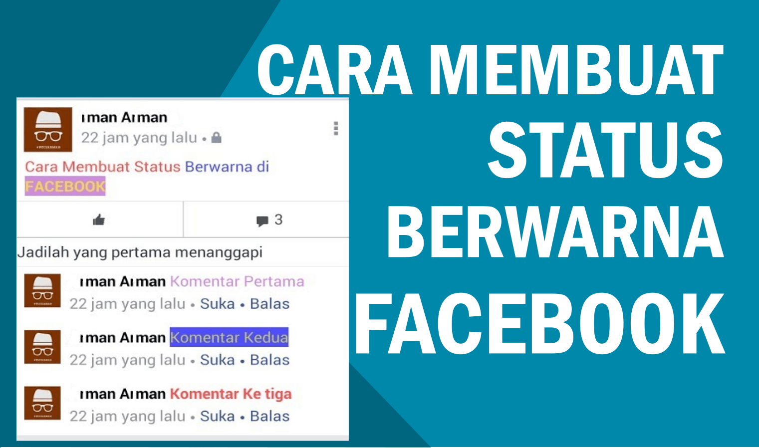 Kode Tulisan Berwarna Fb Seluler. Cara Membuat Tulisan Berwarna di Facebook dengan Kode Warna Fb Lite