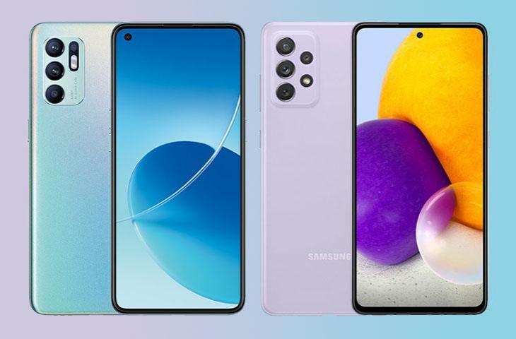 Kualitas Hp Oppo Dibanding Samsung. Oppo Reno 6 vs Samsung Galaxy A72, Harus Beli HP Rp 5 Jutaan yang Mana?