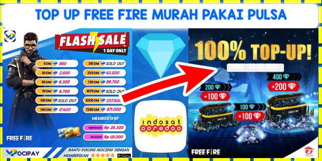 Top Up Ff Pulsa Indosat. 4 Cara Top Up FF Pakai Pulsa Indosat Murah Mulai 1000 Rupiah