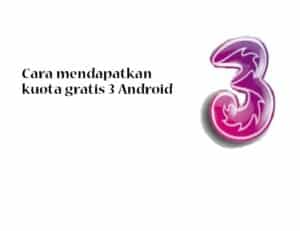 Cara Mendapatkan Kuota Gratis Tri. Trik 4 Cara Mendapatkan Kuota Gratis 3 (Tri) Aon 25 GB 4G