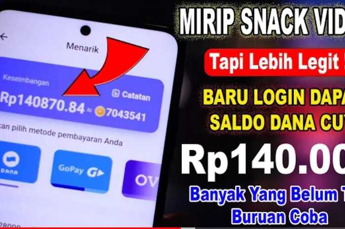 Aplikasi Scroll Otomatis Snack Video. Scroll Video, Gratis Saldo DANA, ini Nama Aplikasinya