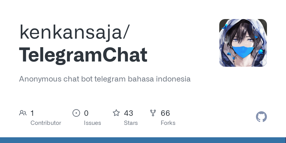 Bot Anonymous Chat Telegram. kenkansaja/TelegramChat: Anonymous chat bot telegram bahasa indonesia