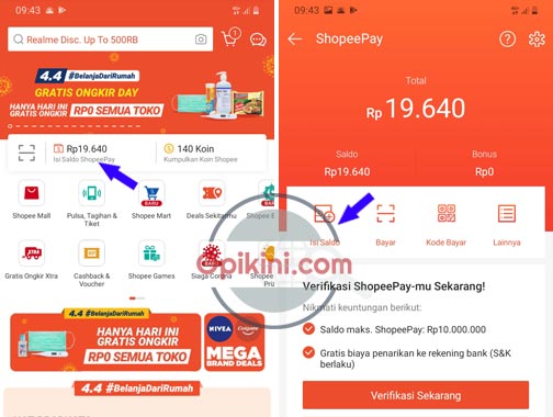 Isi Saldo Shopeepay Lewat Indomaret. Cara Top Up ShopeePay Lewat Indomaret dan iSaku