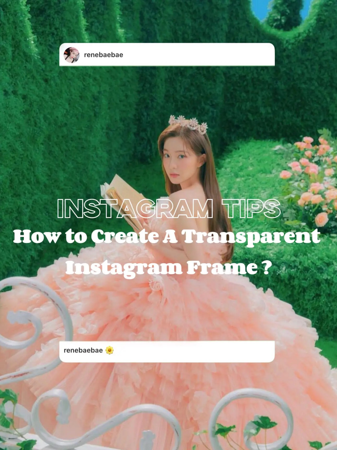 Cara Membuat Frame Instagram Rapi. How to Create A Transparent Frame