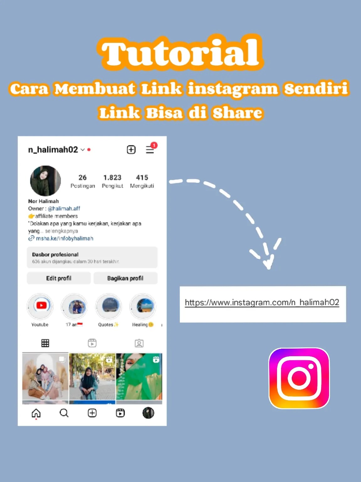 Cara Membuat Link Shopee Di Ig. Cara Membuat Link Instagram Sendiri