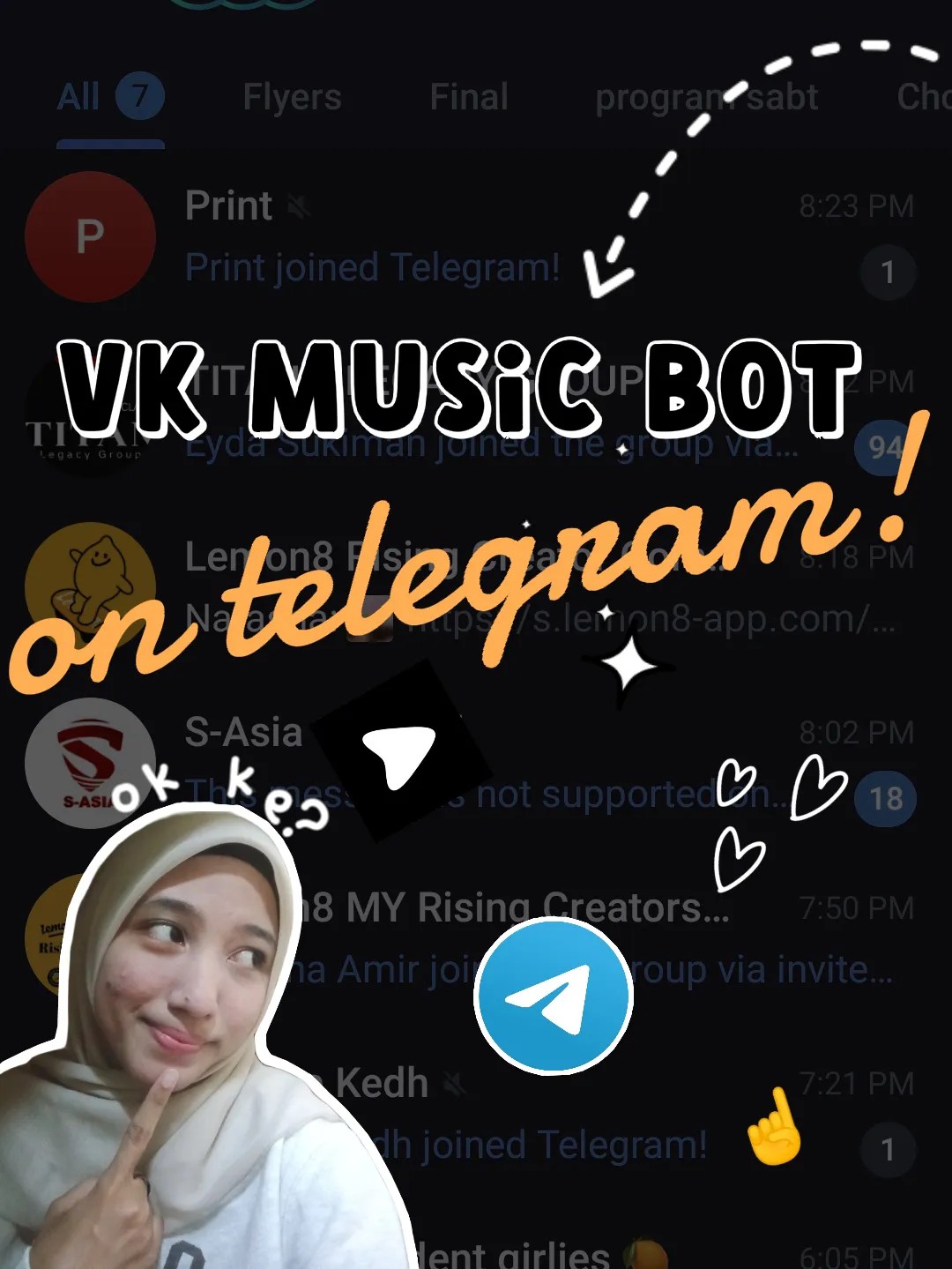 Download Lagu Di Telegram. DENGAR LAGU SECARA PERCUMA DEKAT TELEGRAM SRS KEE!