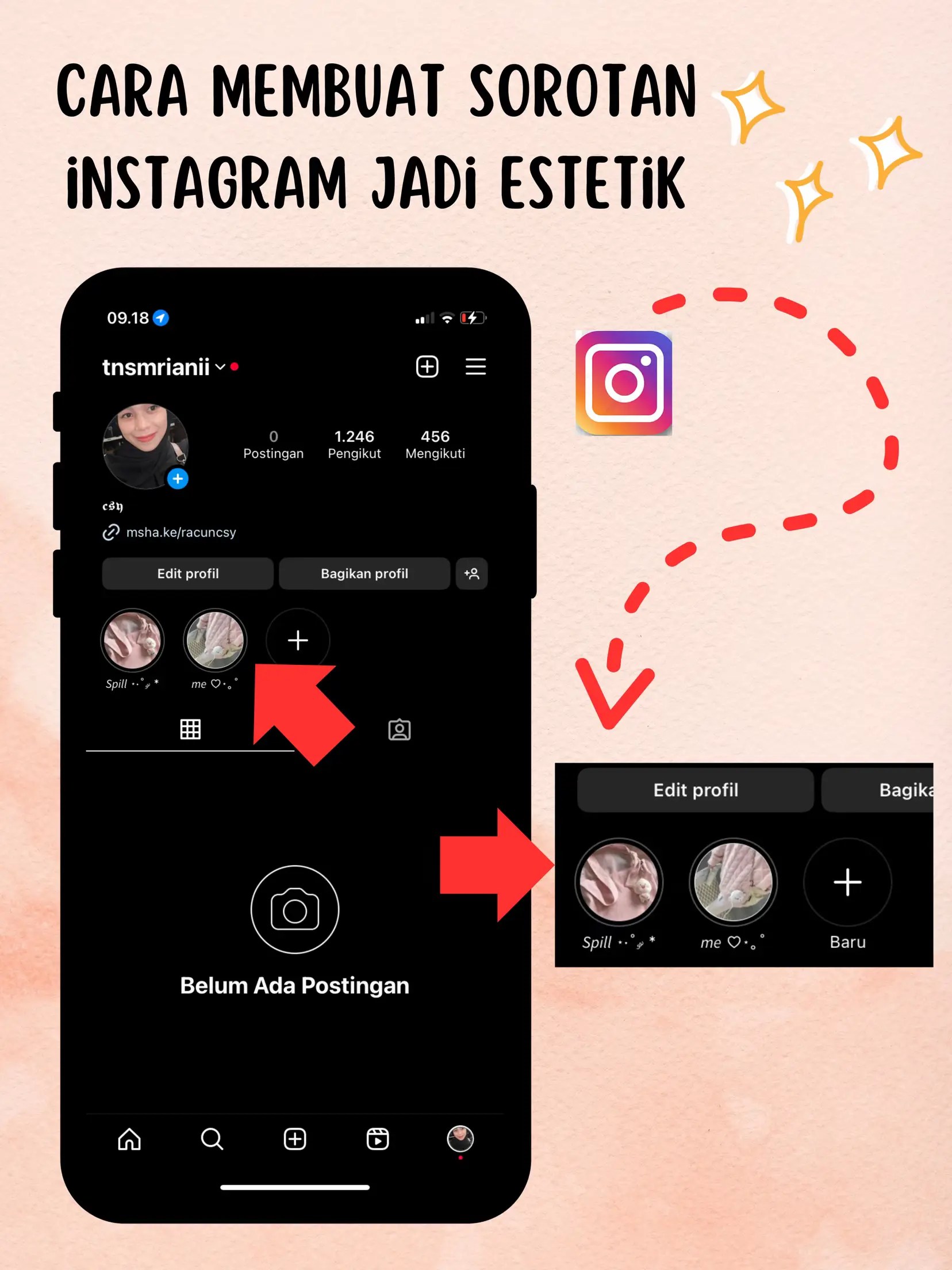 Cara Membuat Sorotan Di Ig Dari Galeri. Cara Membuat Sorotan Instagram Menjadi Estetik✨