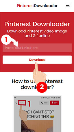 Aplikasi Download Video Pinterest. Unduh Video, Gambar & Gif Pinterest Online