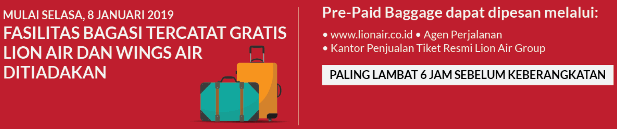 Cara Beli Bagasi Lion Air. Gila! Biaya Bagasi Lion Air Lebih Mahal dari Harga Tiket (Pengalaman Pembaca)