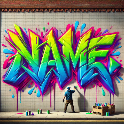 Aplikasi Membuat Tulisan Gravity. Graffiti Name Logo Maker