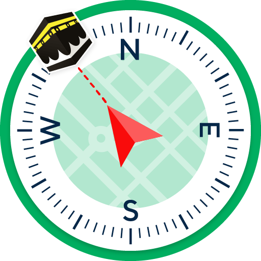 Kompas Arah Kiblat Untuk Hp. Qibla Compass: Qibla Direction