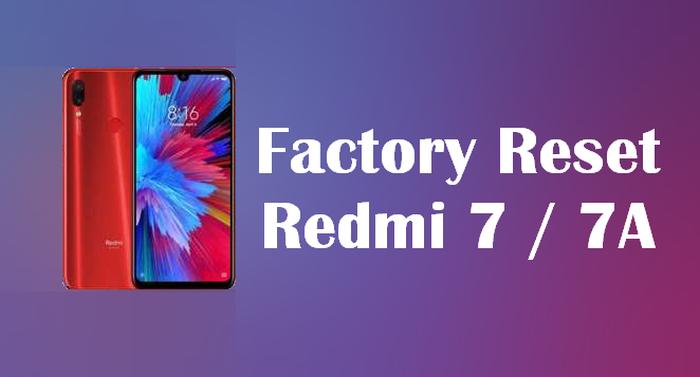 Cara Reset Hp Redmi 7a. Work! 3 Cara Reset Hp Xiaomi Redmi 7, 7A (MIUI 11/12)