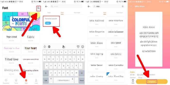 Nama Font Gratis Di Vivo. Cara Download Font Gratis Vivo Tanpa Bayar