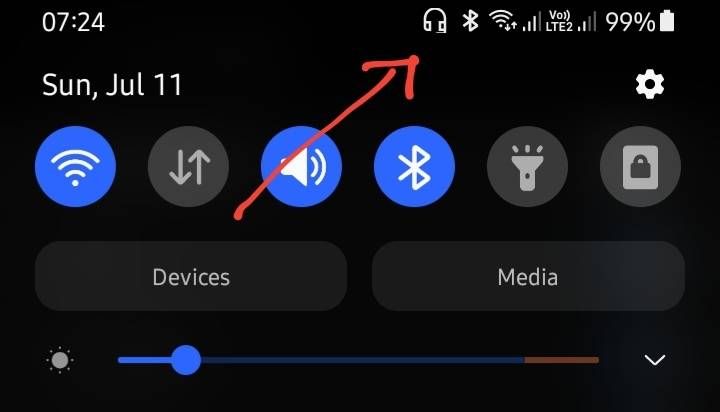 Icon Headset Tidak Muncul Di Samsung. Ikon Headset tidak muncul