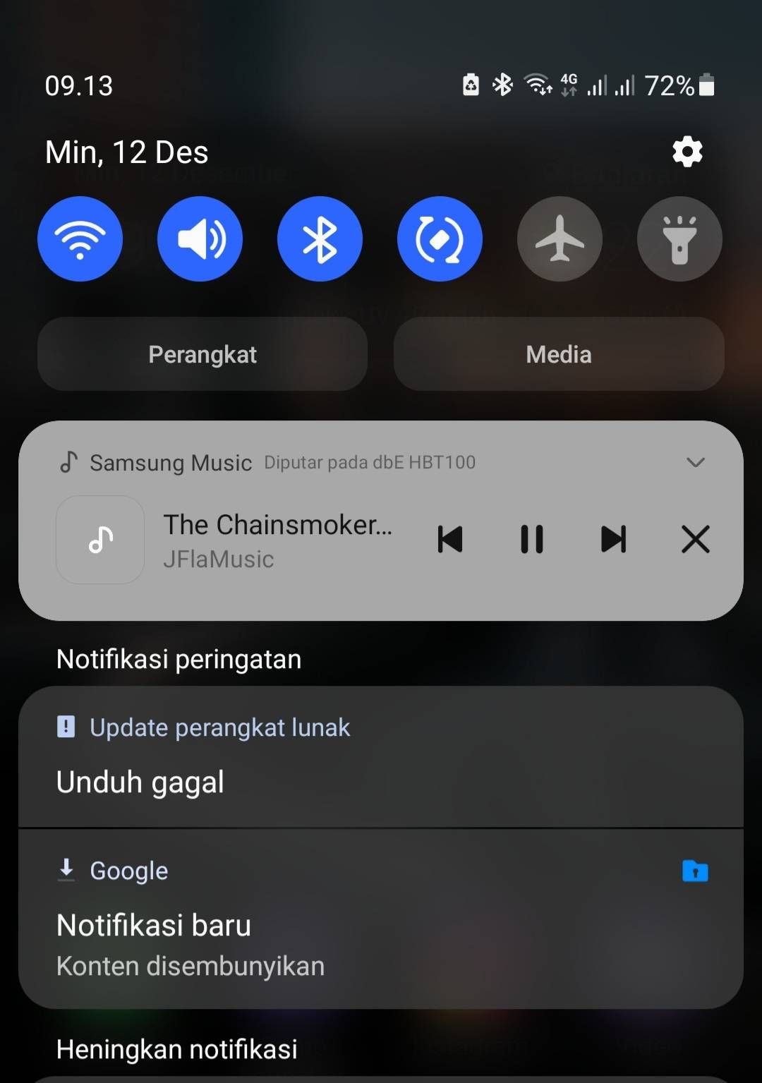 Fitur Tersembunyi Samsung A51. Notifikasi tersembunyi
