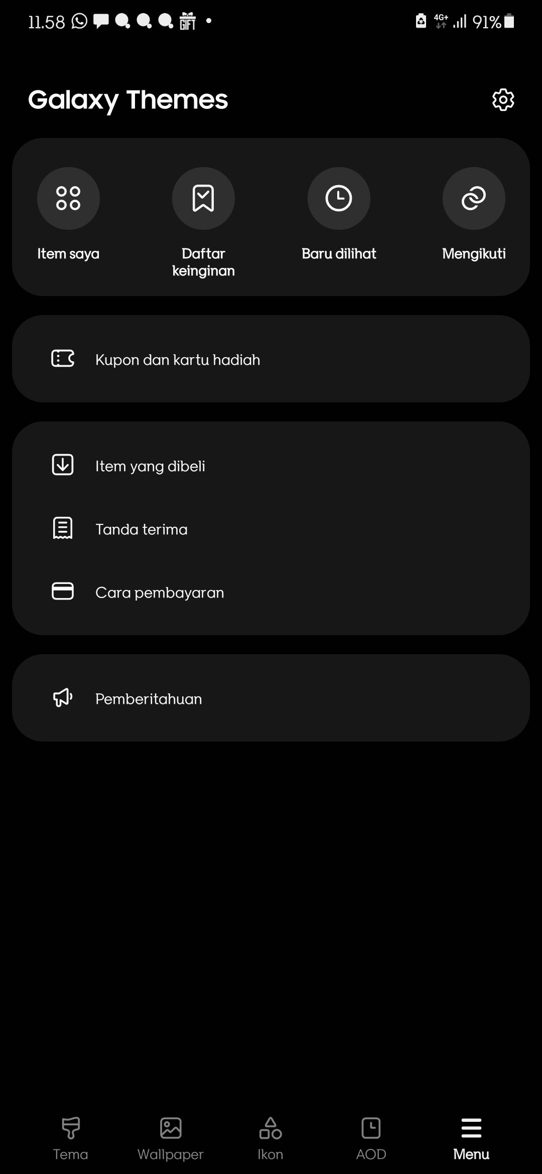 Download Tema Samsung S7. pilihan theme di Galaxy Tab S7 FE 5G