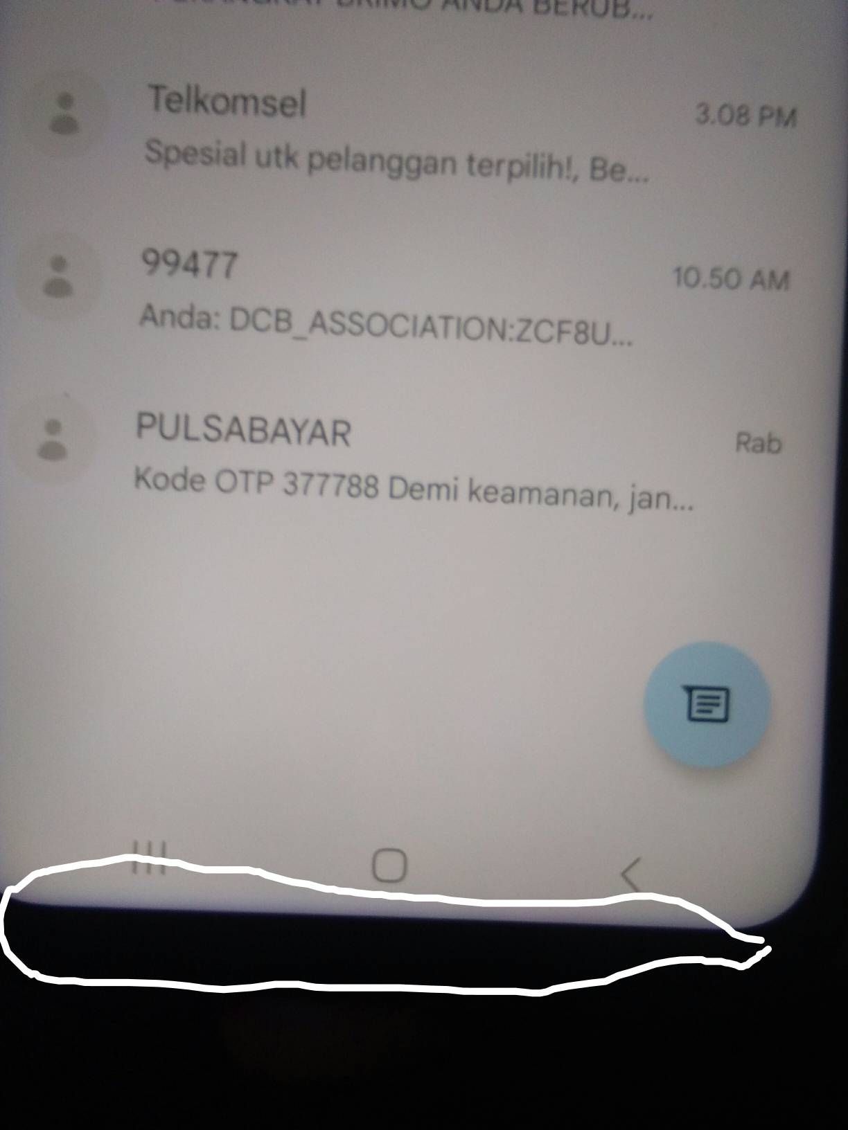 Layar Hp Berwarna Ungu. Shadow ungu