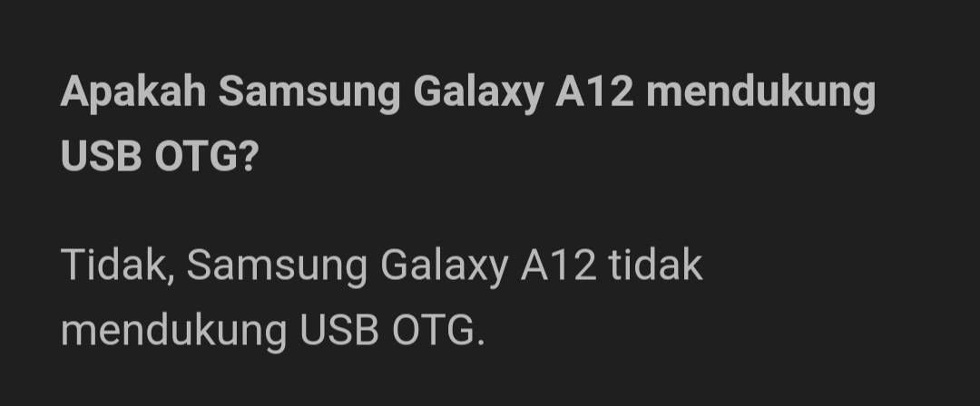 Hp Yang Support Otg. Tidak support debugging usb/otg