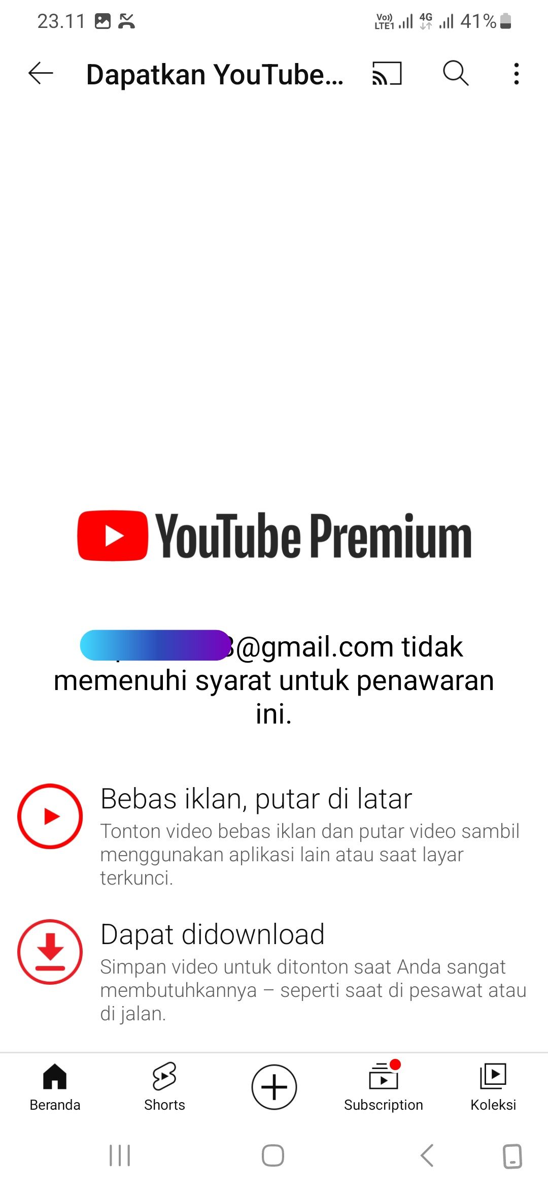 Akun Youtube Premium Gratis. Promo Free YouTube Premium A24