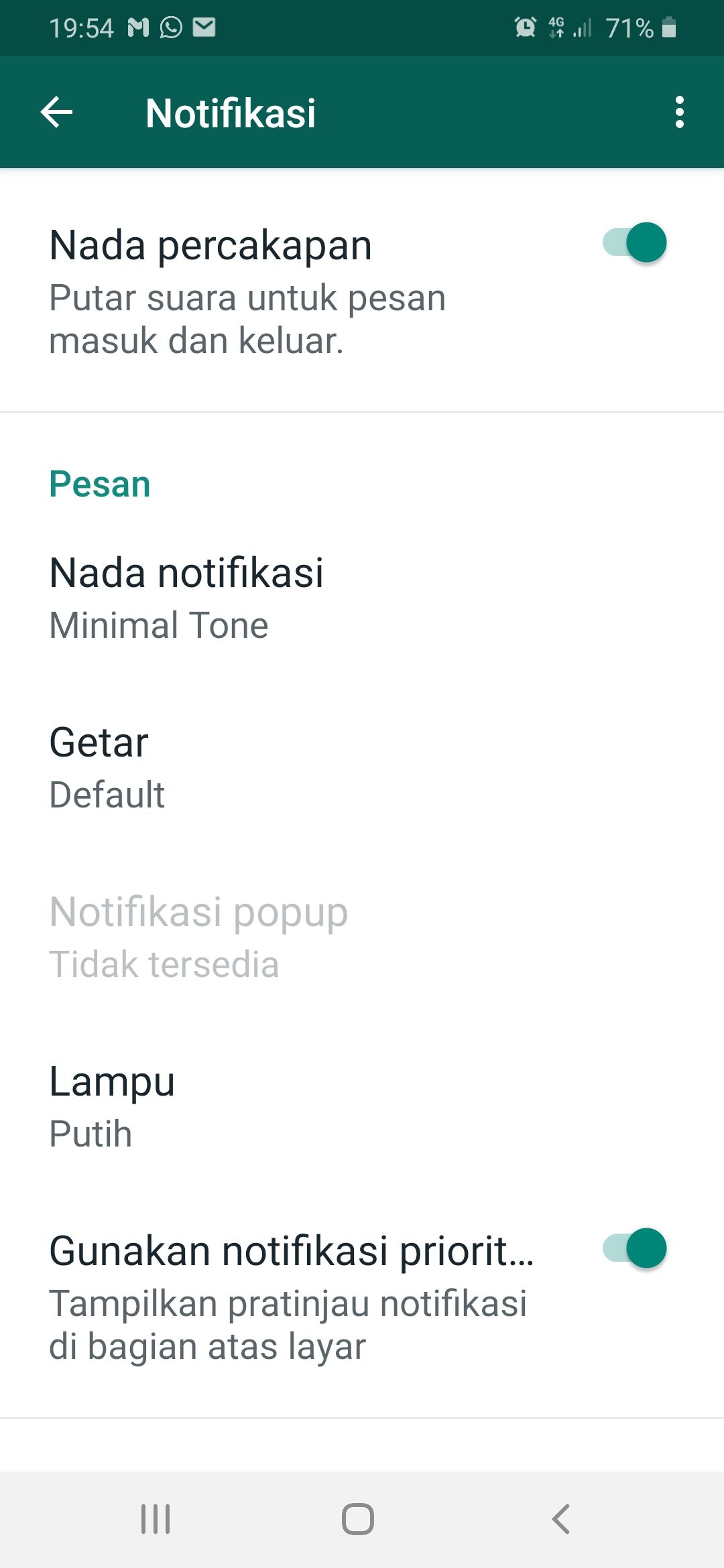 Kenapa Notifikasi Pop Up Wa Tidak Tersedia. notif popup WA malah gak tersedia di android 10