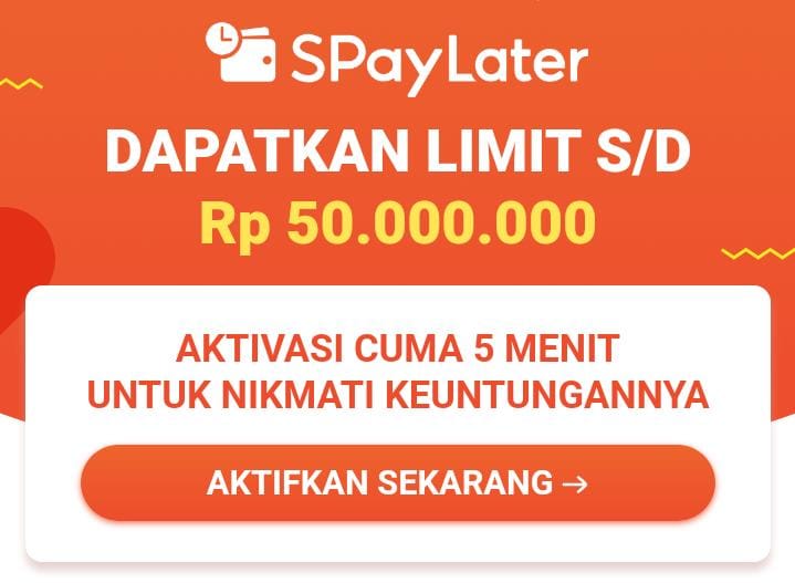 Cara Aktifkan Shopee Paylater. Begini Cara Aktivasi Shopee Paylater, Limit Sampai 50 Juta Manfaatkan Diskon dan Cashback Besar-Besaran!