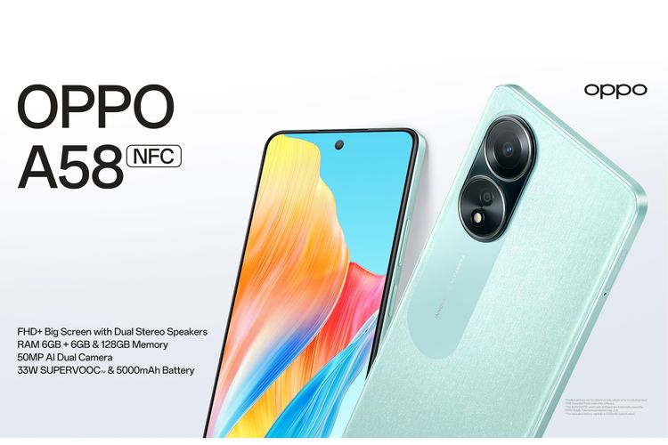 Hp Murah Desain Premium. Spesifikasi dan Harga Oppo A58 NFC: HP Murah Rp 2 Jutaan dengan Desain Premium