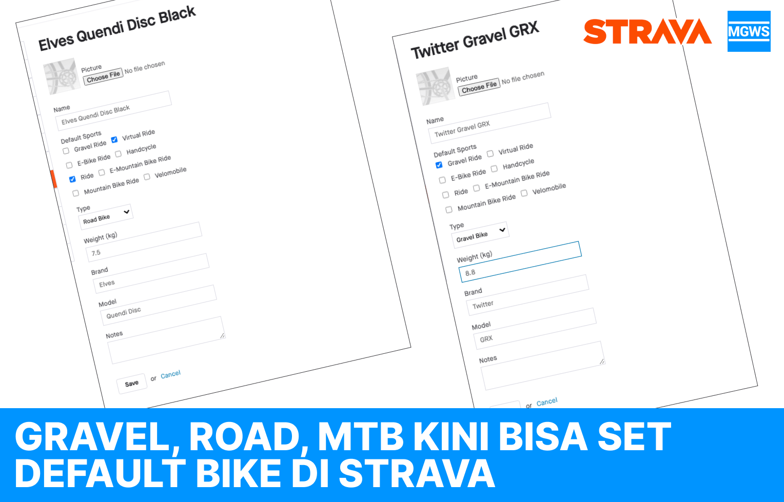 Cara Mengubah Bahasa Di Strava. Gowes Gravel atau Road Beda Sepeda Di Strava kini Bisa Set Default Gear Masing-Masing