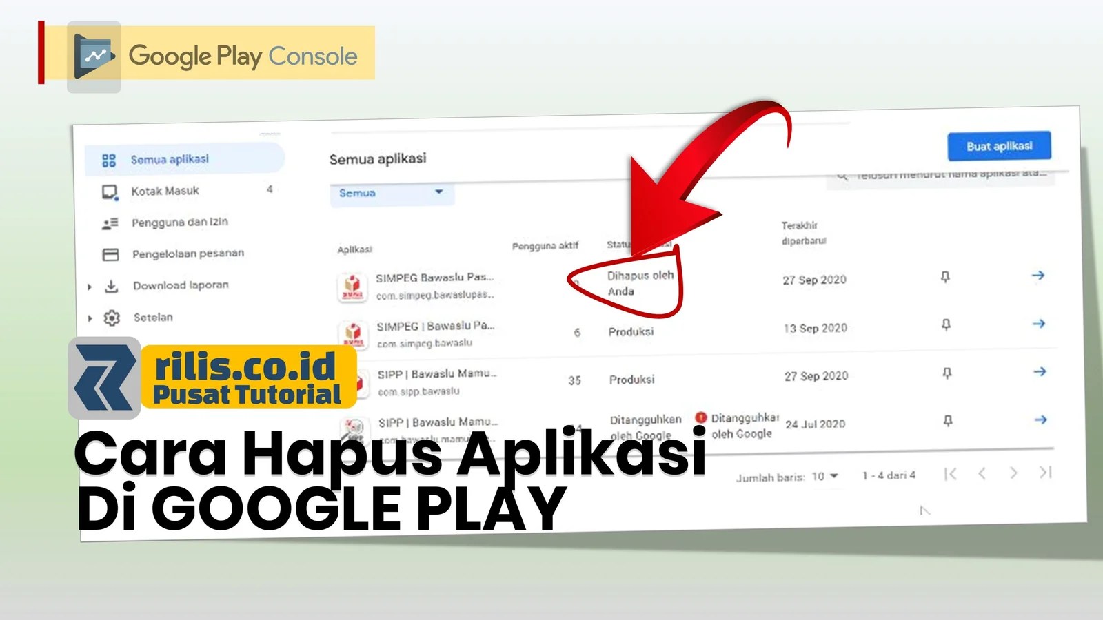 Cara Menghapus Aplikasi Di Google Play Developer. Cara Hapus Aplikasi di Google Playstore melalui Google Play Console Versi Terbaru