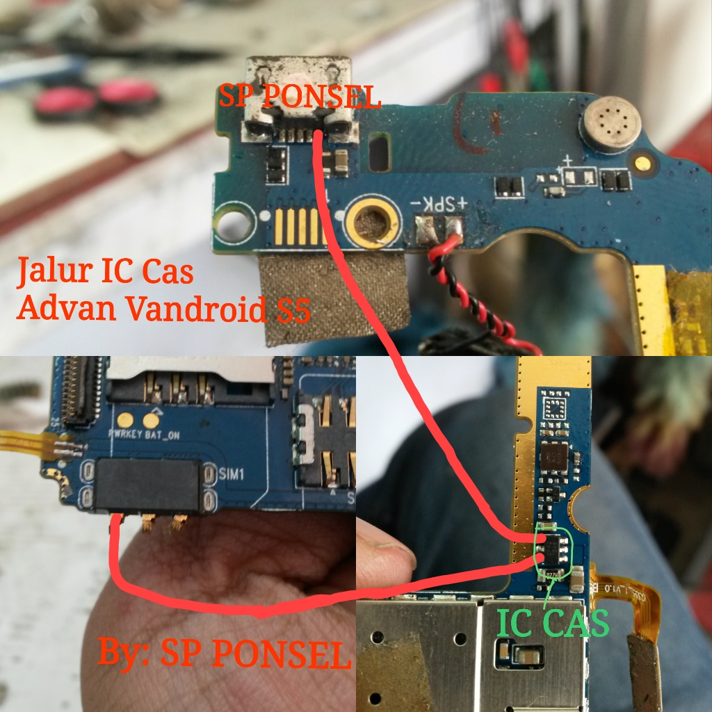 Jumper Ic Cas Redmi Note 5a. Solusi Jalur IC Cas pada Advan Vandroid S5E