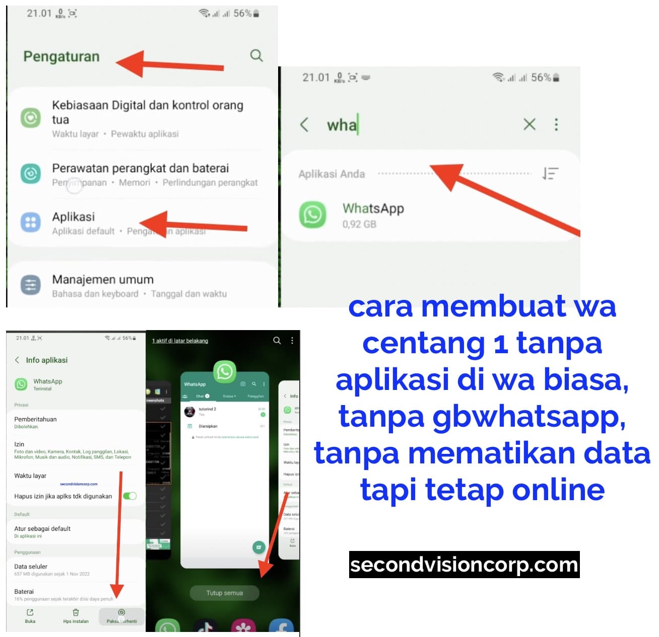 Cara Membuat Ceklis Di Wa. Rahasia! Cara Membuat WA Centang 1 di WA Biasa Tanpa Aplikasi