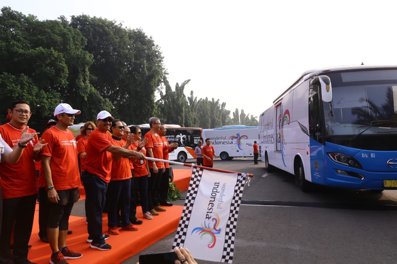 Game Bus Pariwisata Indonesia. Maksimalkan Promosi Pariwisata Indonesia, Kemenpar Luncurkan Bus Wonderful Asian Games 2018