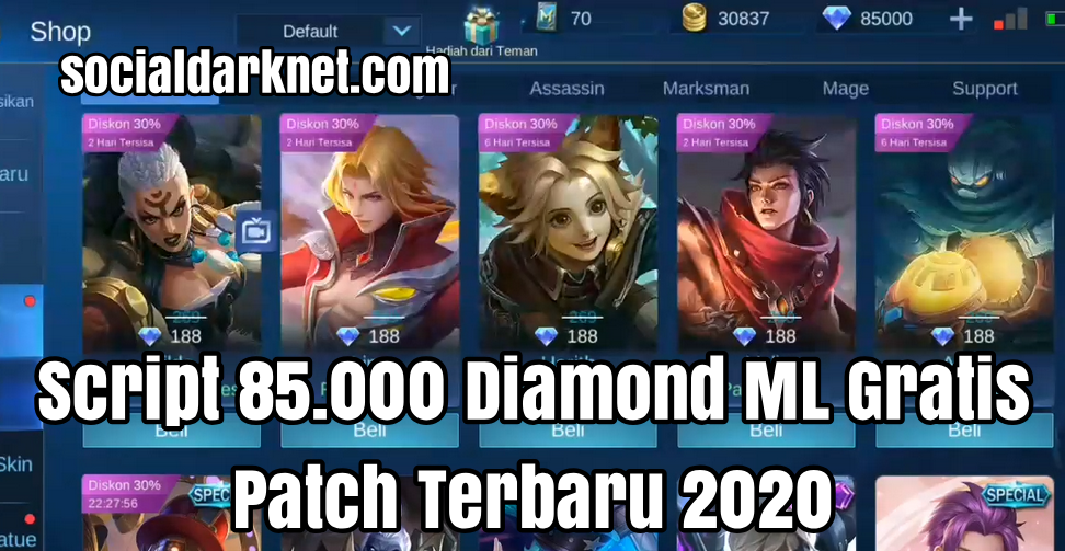 Imls Mobile Legend 2020. Script 85.000 Diamond Mobile Legend Gratis Terbaru 2020 Patch Atlas