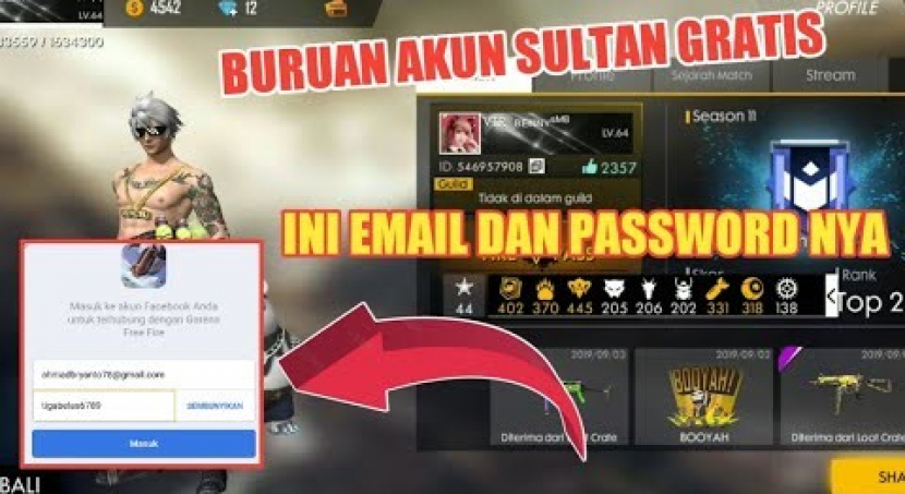 Gambar Akun Ff Sultan 2021. Buruan Ambil Akun FF Sultan Gratis 2021 Full Skin Premium Free Fire Terbaru