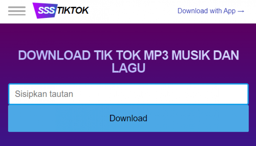 Download Lagu Yang Ada Di Tiktok. Tutorial Cara Download Lagu MP3 di TikTok dengan SSSTikTok