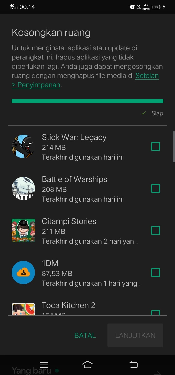 Memori Eksternal Penuh Padahal Masih Kosong. Bagaimana cara mengatasi memori penuh di Play Store?, padahal memori Handphone saya tidak penuh