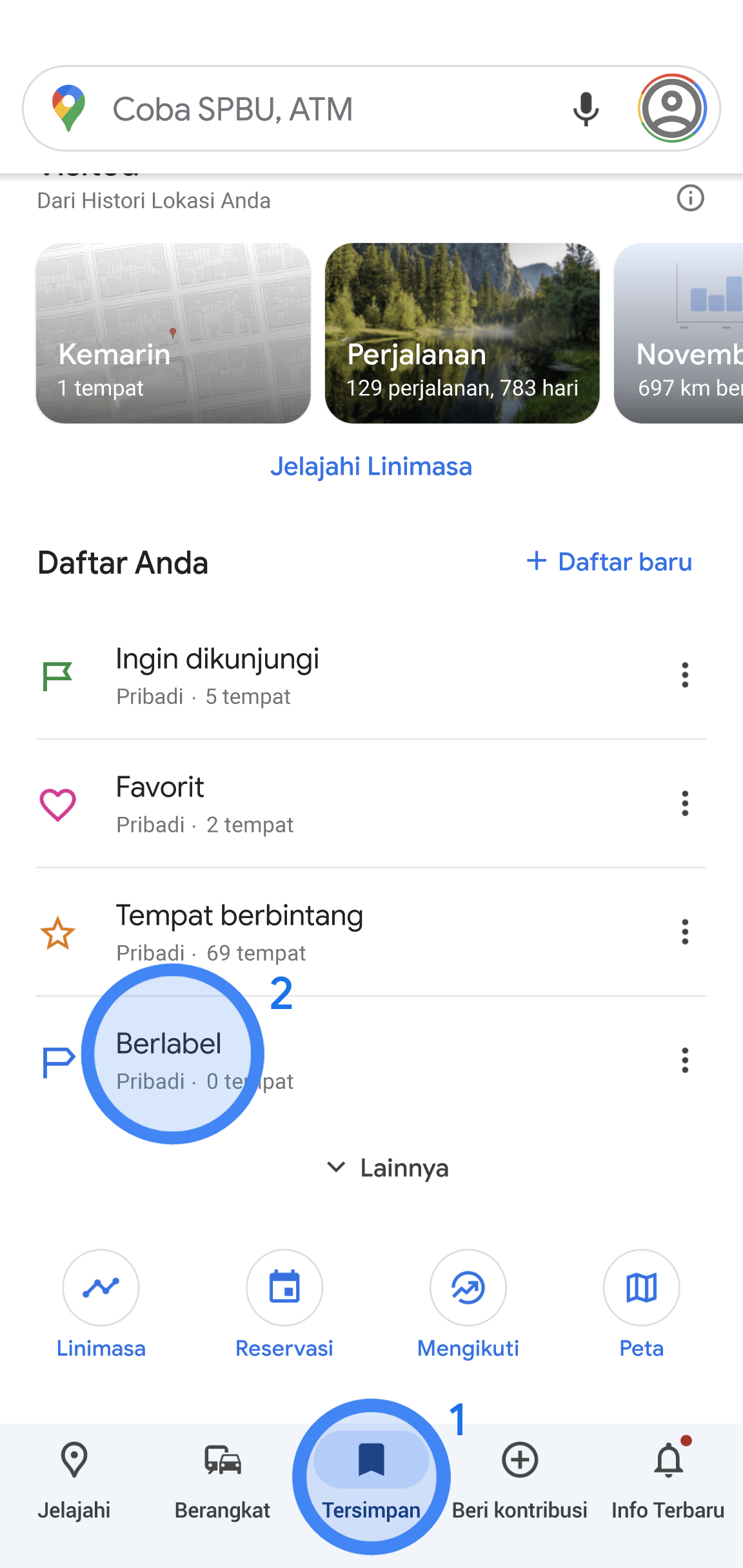 Cara Menandai Tempat Di Google Maps Lewat Hp. Menyetel atau mengubah alamat rumah & kantor