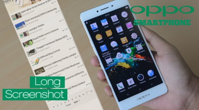 Cara Screenshot Panjang Oppo A37. Cara Screenshot Panjang HP Oppo a37 dan f1s