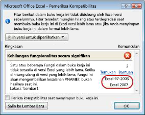 File Xlsx Tidak Bisa Dibuka Di Excel 2007. Menggunakan Excel dengan versi Excel yang lebih lama