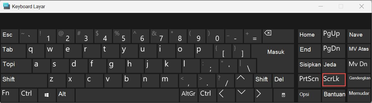 Cara Menonaktifkan Salah Satu Tombol Keyboard Di Laptop. Menonaktifkan Scroll Lock