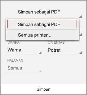 Cara Memindah File Word Ke Pdf. Menyimpan PDF file Anda ke perangkat seluler