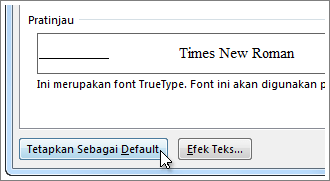 Nama Font Default Windows 10. Mengubah font default di Word