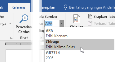 Cara Membuat Referensi Di Word. Membuat bibliografi, kutipan, dan referensi