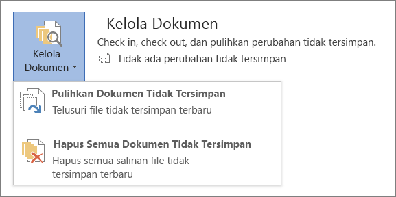 Cara Mengembalikan File Yang Belum Tersimpan Di Word 2010. Memulihkan versi file Word yang lebih lama