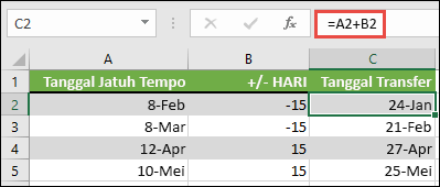 Rumus Tanggal Di Excel. Menjumlah atau mengurangi tanggal