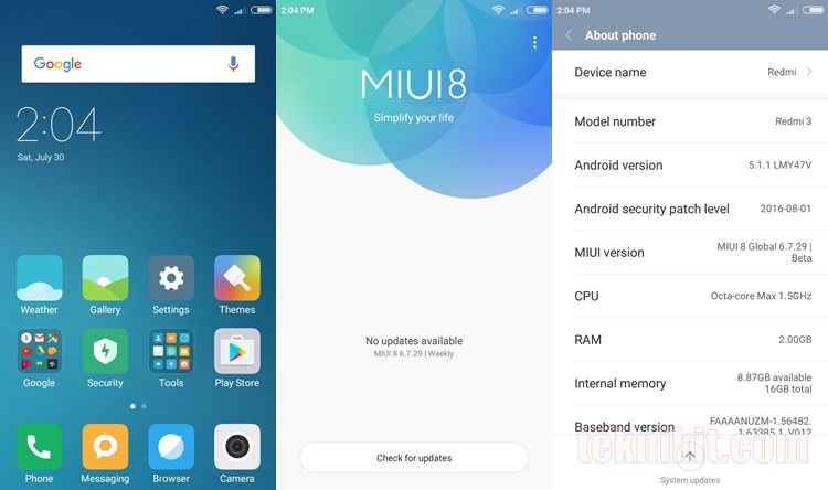 Rom Redmi 3 Miui 8. Mencoba Install ROM MIUI 8 Global Stable Pada Xiaomi Redmi 3